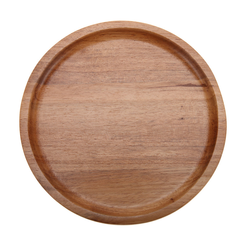 Vague Round Acacia Wooden Tray