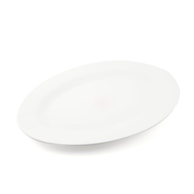 Porceletta Ivory Porcelain Oval Serving Plate