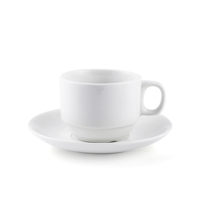 Porceletta Ivory Porcelain Coffee Cup & Saucer