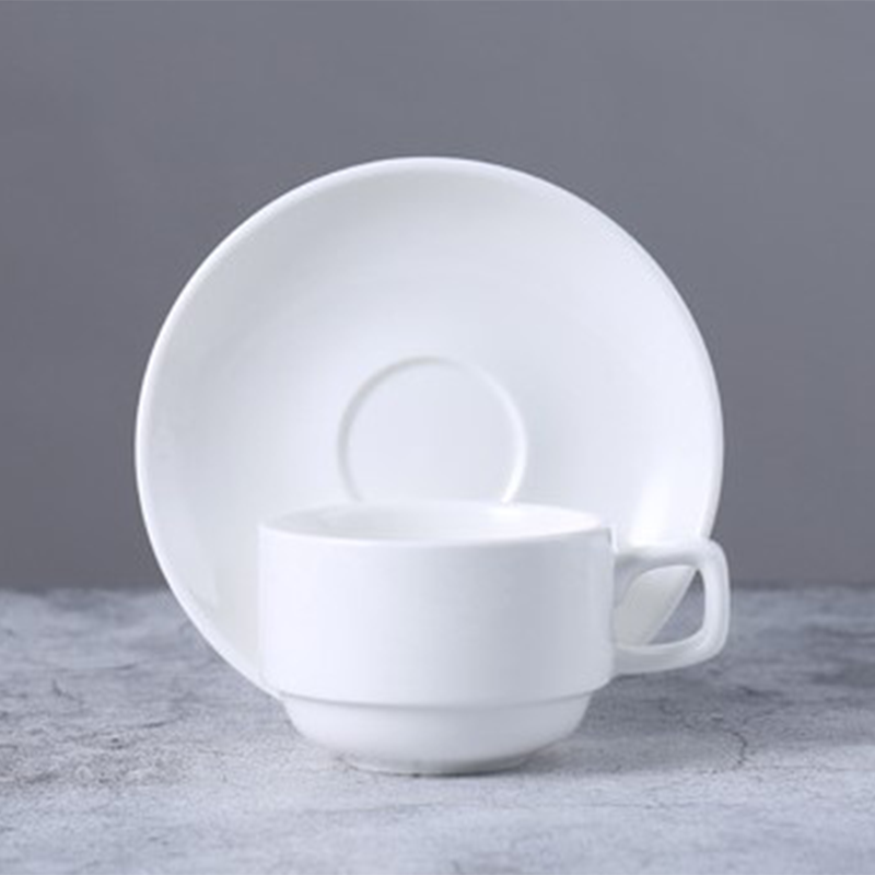 Porceletta Ivory Porcelain Coffee Cup & Saucer