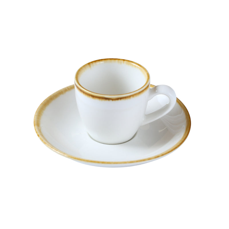 Porceletta Ivory Mocha Espresson Cup & Saucer 80 ml