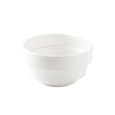 Porceletta Ivory Porcelain Round Stackable Soup Bowl