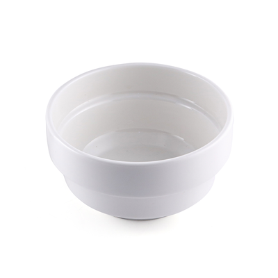 Porceletta Ivory Porcelain Round Stackable Soup Bowl