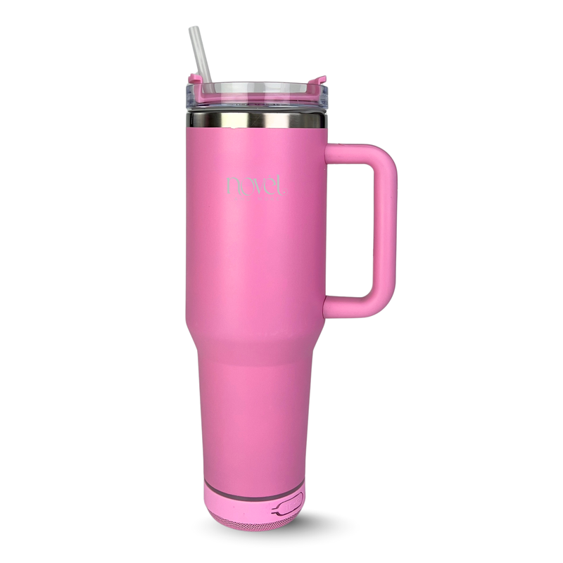 Novel Smart Tumbler 1.18L with Bluetooth Speaker | Pink