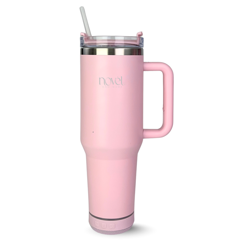 Novel Smart Tumbler 1.18L with Bluetooth Speaker | Baby Pink