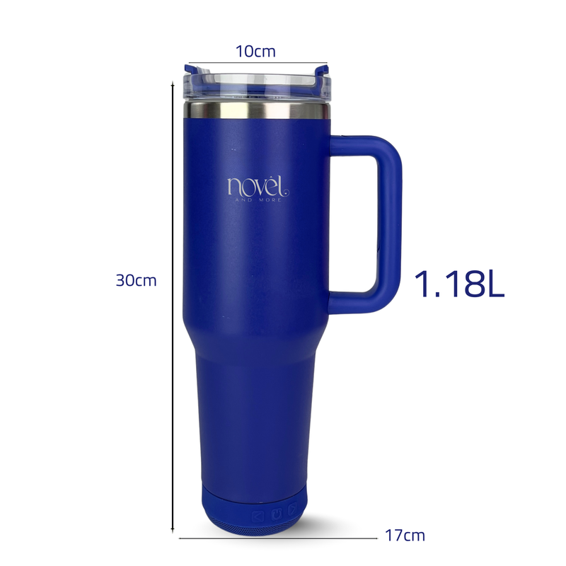 Novel Smart Tumbler 1.18L with Bluetooth Speaker | Blue