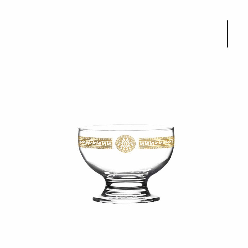 Crest Glass Ice Cream Bowl | 4 Pieces