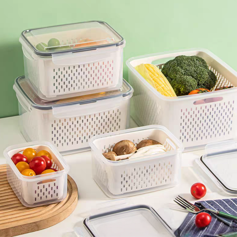 Food Container Set With Strainer