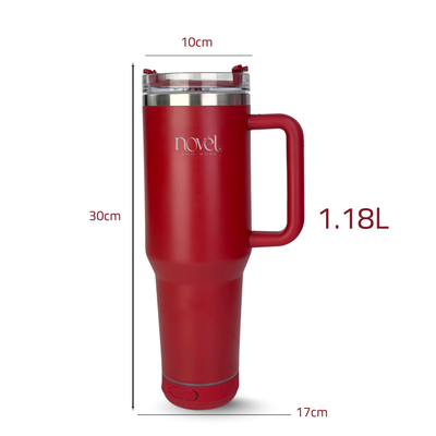Novel Smart Tumbler 1.18L with Bluetooth Speaker | Red