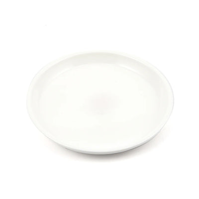 طبق بورسلان دائري مسطج عاجي من Porceletta 