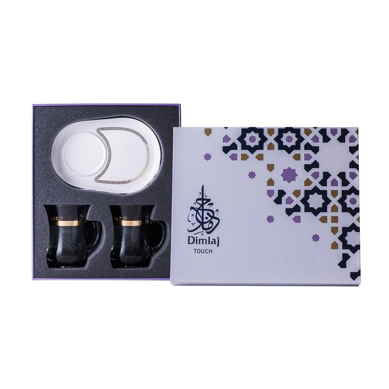 Crown Glass & Porcelain Mug | 4 pieces