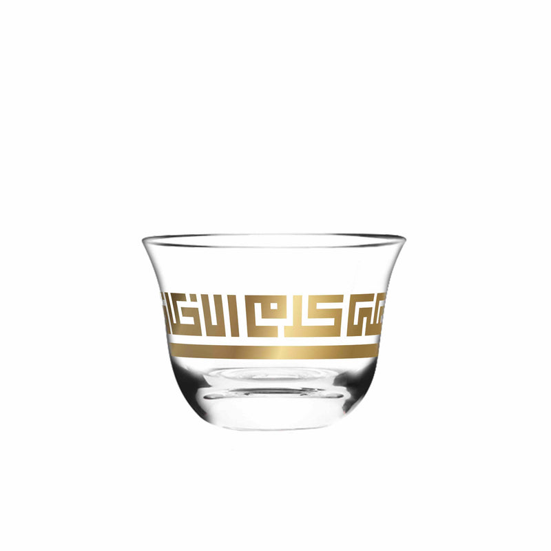 فنجان قهوة عربية زجاجي Alexander | 12 قطعة