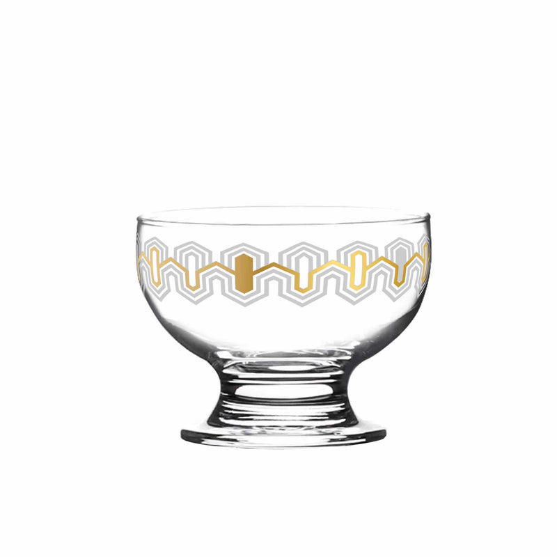 Basalt Glass Ice Cream Bowl | 4 Pieces