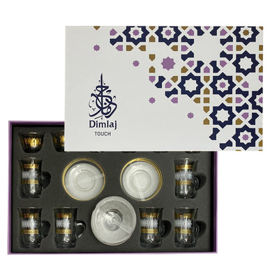 طقم شاي وقهوة من زجاج Essence | 20 قطعة
