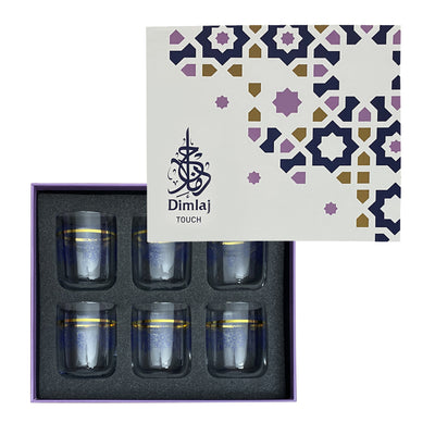 طقم كاسات Aster الزجاجية | 6 قطع