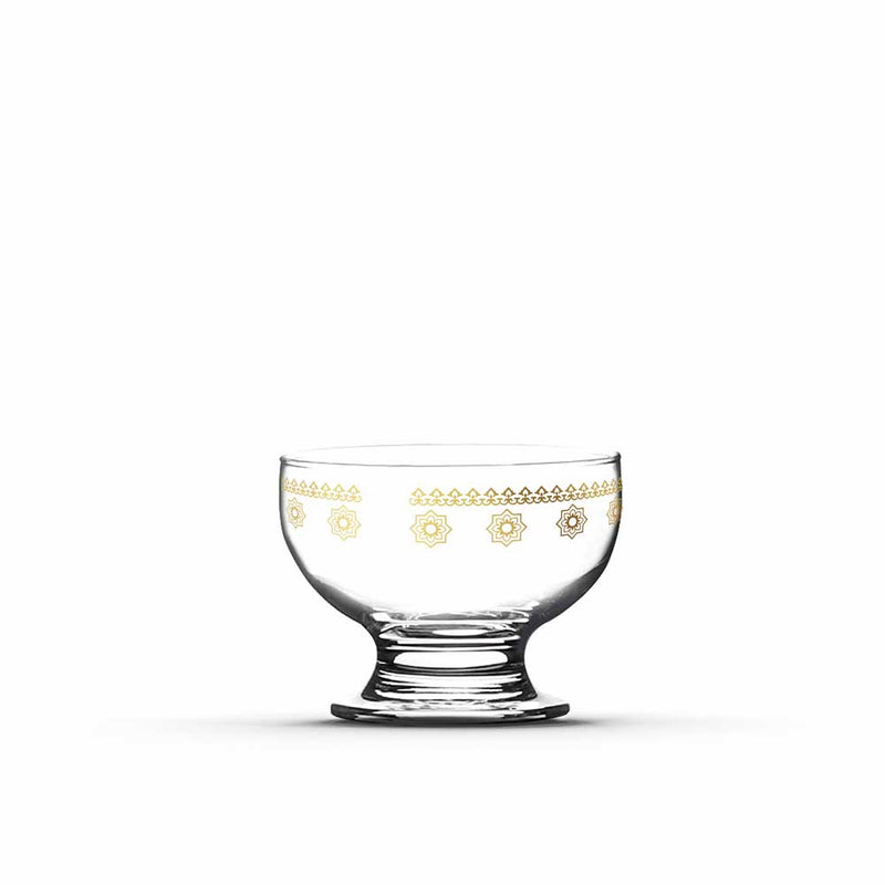 Aster Glass Ice Cream Bowl | 4 Pieces