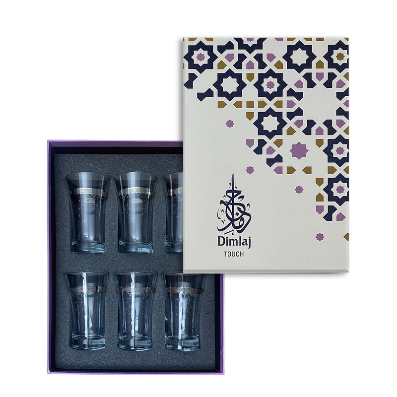Collar Glass Tumbler Set | 6 pieces