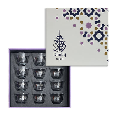 فنجان قهوة عربية زجاجي Collar | 12 قطعة