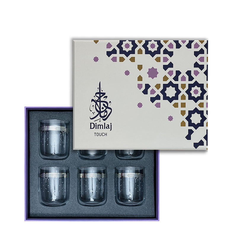 Collar Glass Tumbler Set | 6 pieces