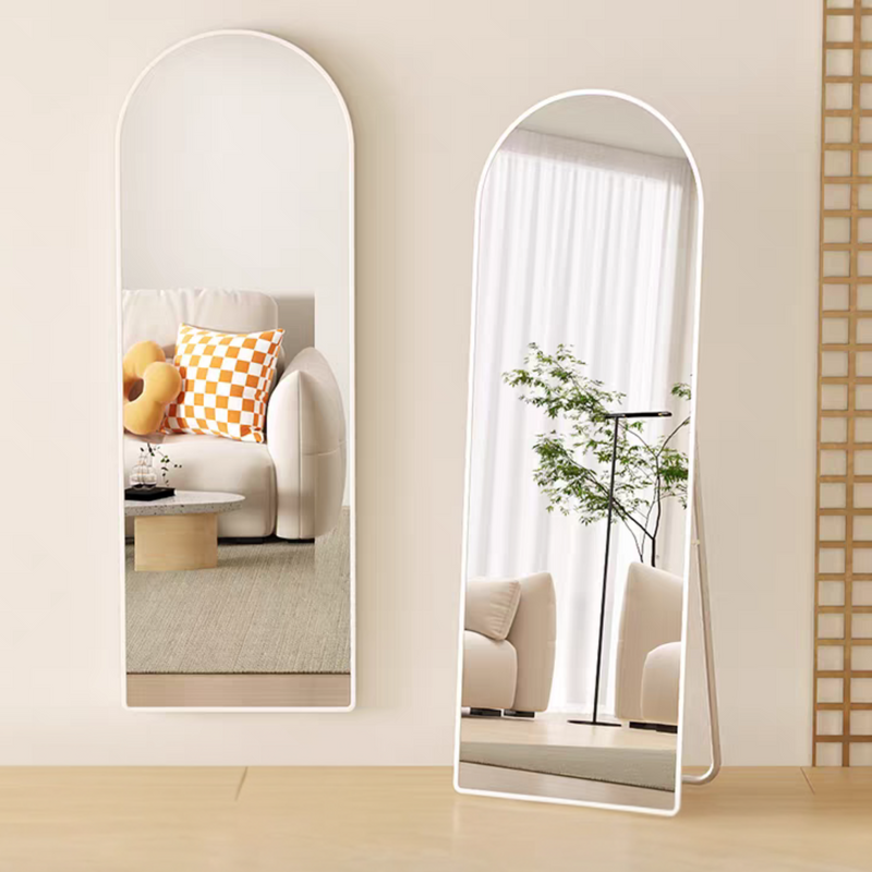 Oval Mirror With Metal Frame & stand
