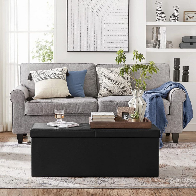 Foldable Leather Storage Box