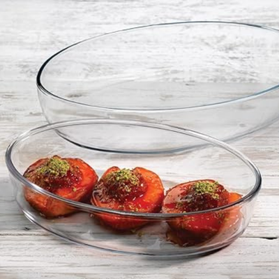 Pasabahce Oval Glass Baking Dish Set – 3 Pieces