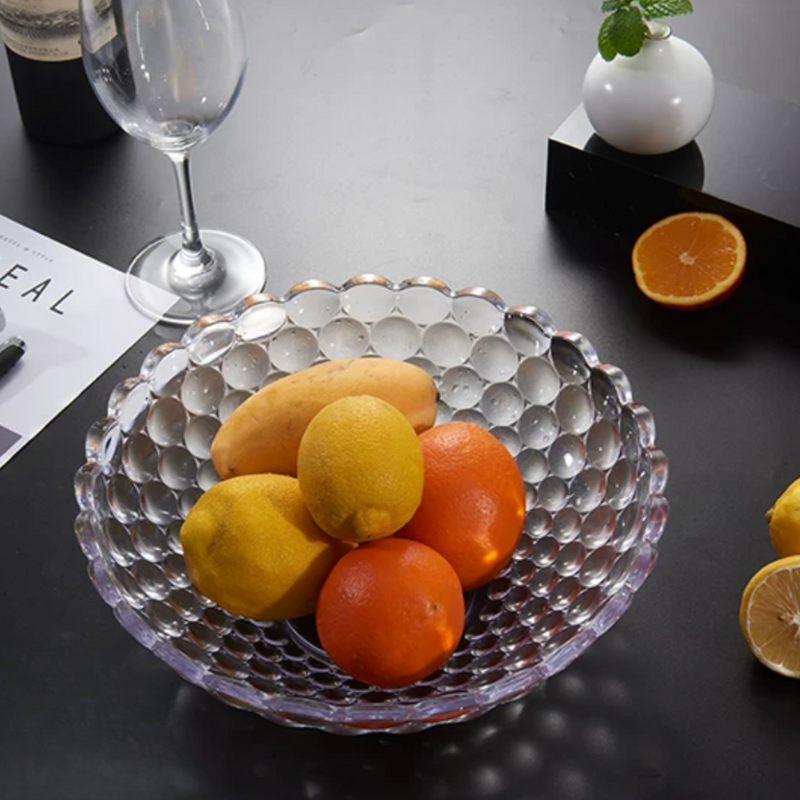 glass fruit bowl