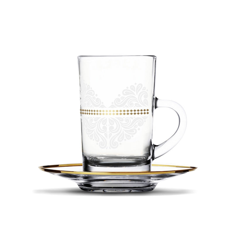 Diadem Glass & Porcelain Tea Set | 12 pieces