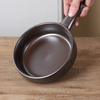 صحن بورسلان مربع راستك أسود من Porceletta 