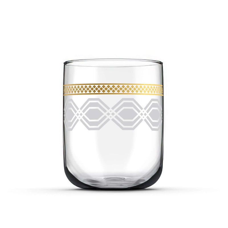 Diamond Glass Tumbler Set | 6 pieces