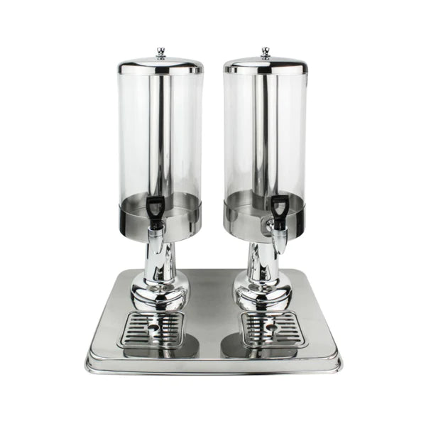 Vague Stainless Steel Double Juice Dispenser 3 + 3 Liter