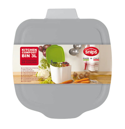 Snips Kitchen Compost Bin 3 Liter