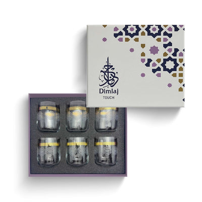 Diamond Glass Tumbler Set | 6 pieces
