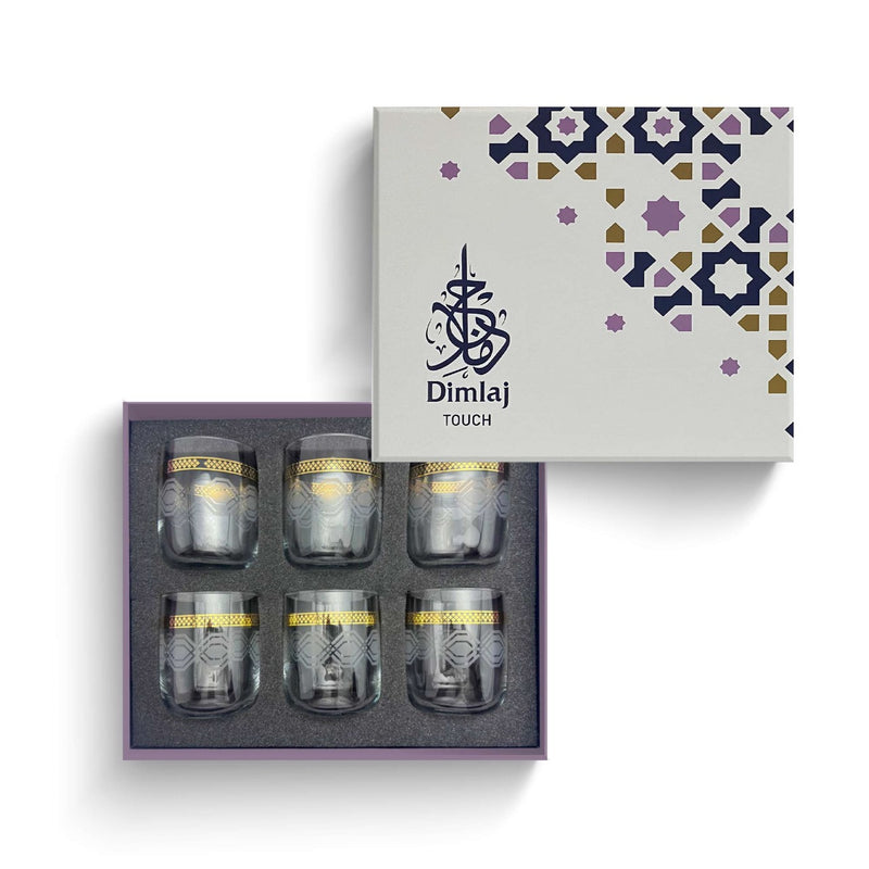 Diamond Glass Tumbler Set | 6 pieces
