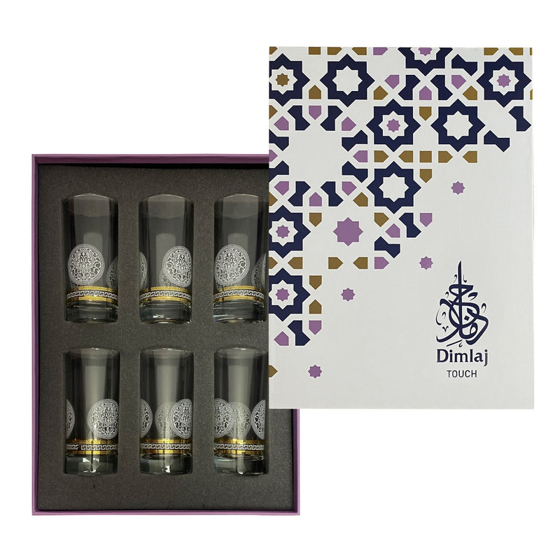 Crest Glass Tumbler Set | 6 pieces