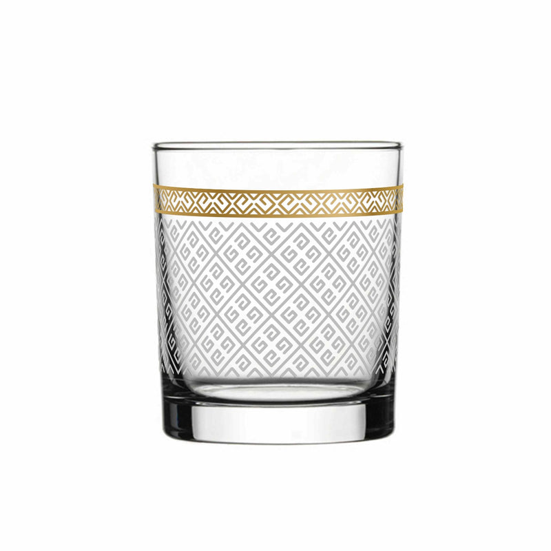 Crown Glass Tumbler Set | 6 pieces