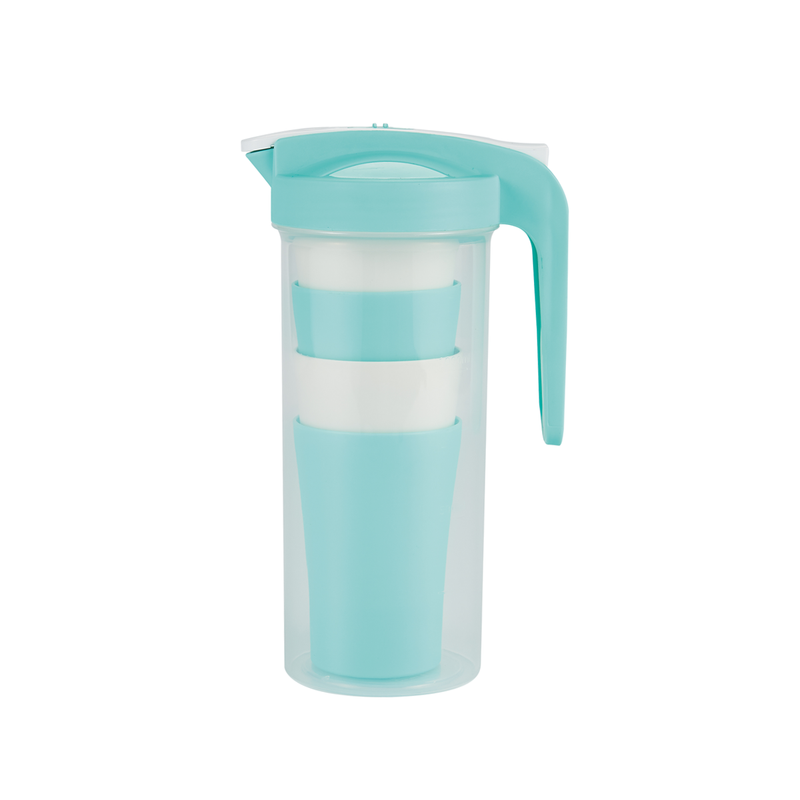 Vague Water Pitcher with 4 Cups Set 1.6 L