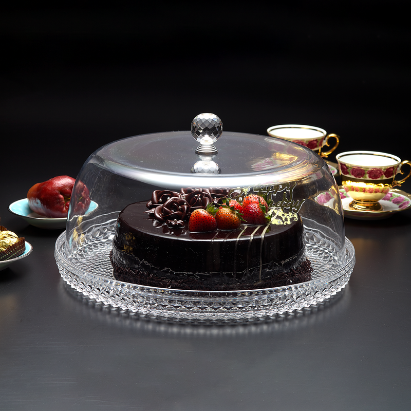 Vague Acrylic Diamond Round Cake Set 