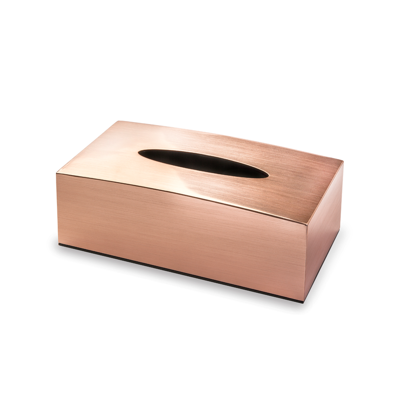 Vague Acrylic Tissue Box with Metallic Finish