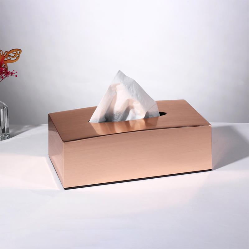 Vague Acrylic Tissue Box with Metallic Finish