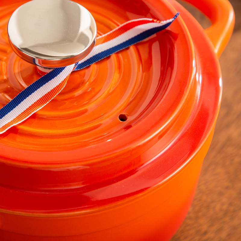 Che Brucia Direct Fire Orange Ceramic Cooking Casserole