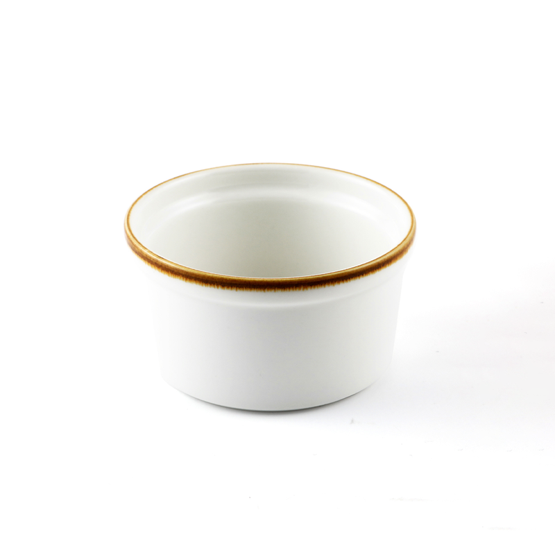 Porceletta Mocha Porcelain Lined Ramekin