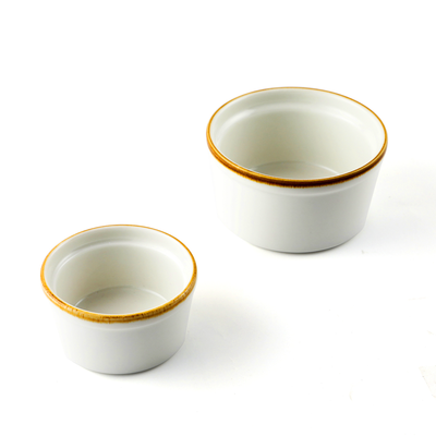 Porceletta Mocha Porcelain Lined Ramekin