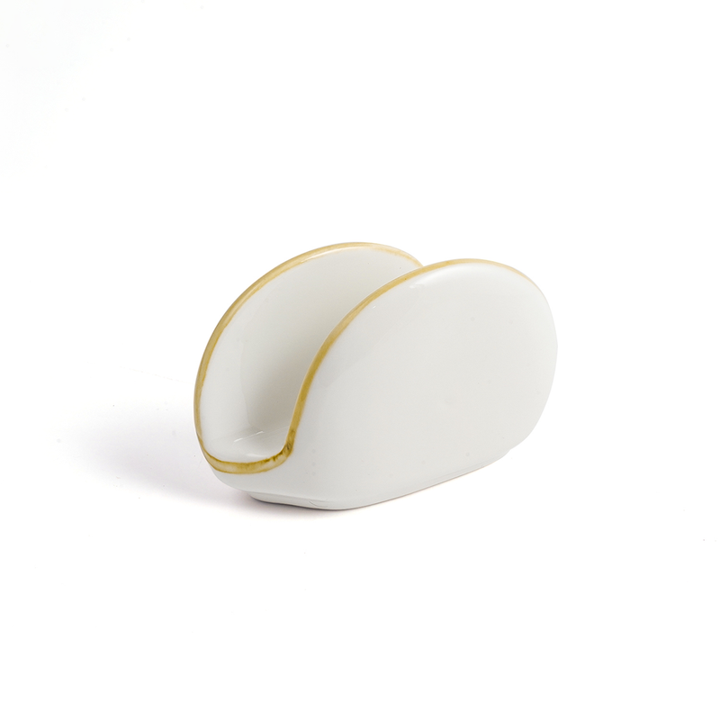 Porceletta Mocha Porcelain Napkin Holder 