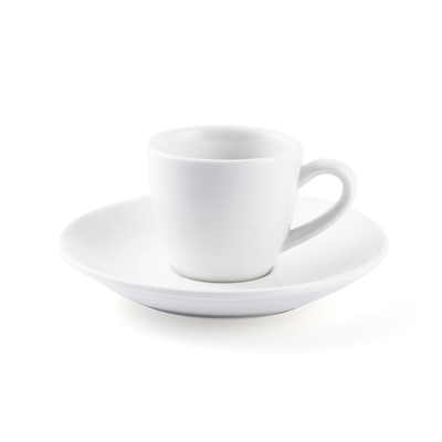 Porceletta Ivory Porcelain Espresso Cup & Saucer 