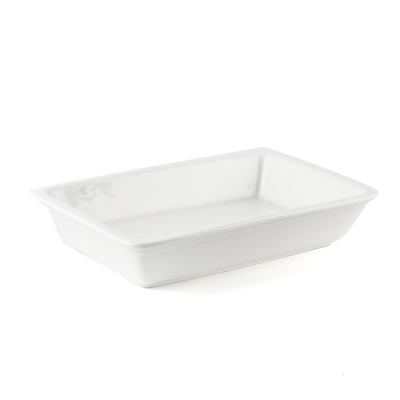 Porceletta Ivory Porcelain Quarter Rectangular Insert 