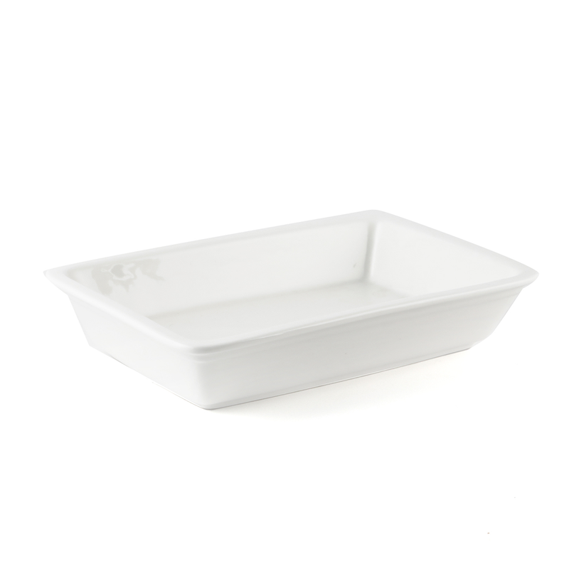 Porceletta Ivory Porcelain Quarter Rectangular Insert 
