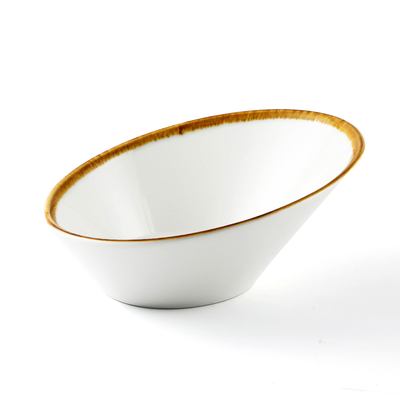 Porceletta Mocha Porcelain Boat Bowl 16 cm