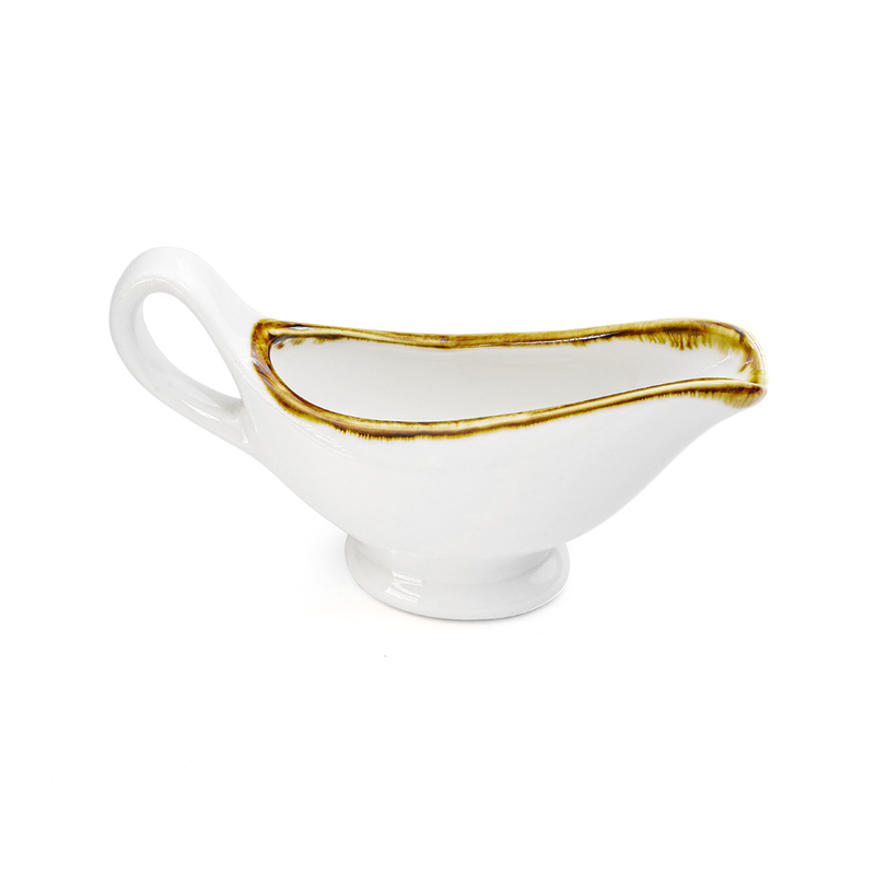 Porceletta Mocha Porcelain Sauce & Gravy Boat 