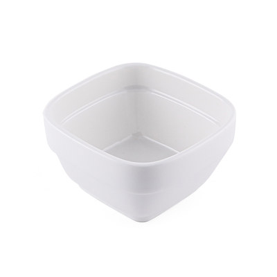 Porceletta Ivory Porcelain Stackable Square Bowl 4" 